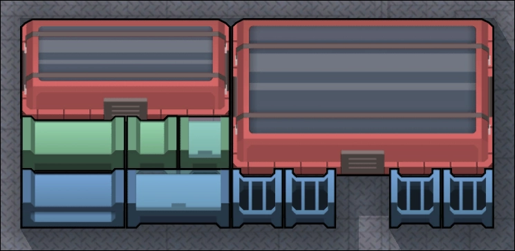 Painted Gravship Shelves